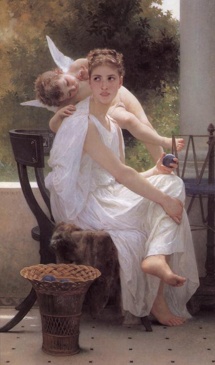 Adolphe William Bouguereau Work Interrupted (mk26)